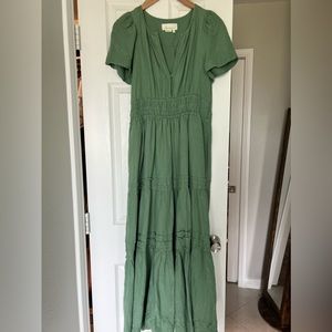 Linen Anthropologie Somerset Maxi Dress